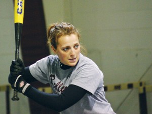 <span class='credit'>Torch File Photo</span><span class='description'>Eye on the Prize: Practicing softball in the batting cages.</span>