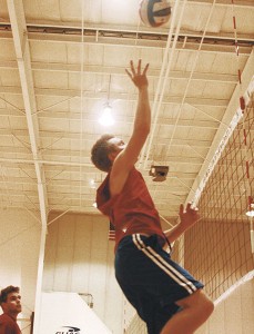 <span class='credit'>Photo By: Kate Dupon | Photographer</span><span class='description'>Men’s club volleyball held tryouts to prepare for this season, which will mark their fifth year as a club sports team at Ferris.</span>