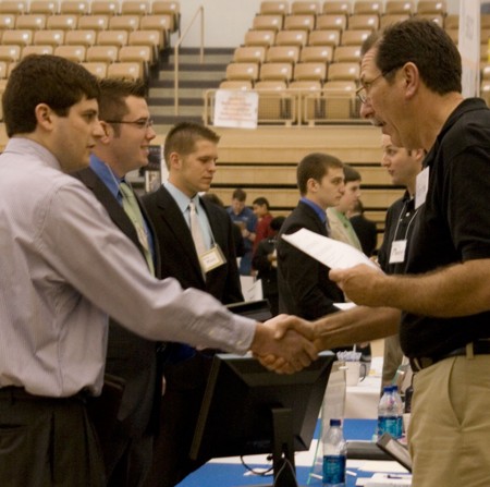 FSU Job Fair: The Ferris State Job Fair is taking place Oct. 28 from 11 a.m. - 3 p.m. in the Ewigleben Sports Complex. The Job Fair gives Ferris students the opportunity to meet with possible future employers. Torch File Photo