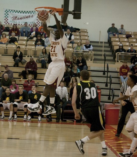 Victory Over Ohio: Lou Williams dunks a ball against Ohio Dominican. The Bulldogs claimed a victory with a final score of 86-60. The Bulldogs are now 5-2 for the 2010-11 season. Photo By: Kate Dupon | Photo Editor