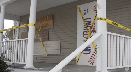 Sealed Tight: After being sealed off for several months, the house on 120 Locust is scheduled to be opened on Dec. 9. The house was originally sealed due to multiple noise complaints.  Photo By: Kate Dupon | Photo Editor