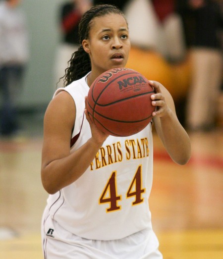 Taking a Shot: FSU senior, Tiara Adams, lines up for a free throw against Findlay on Feb. 19. The Bulldogs are 10th in the overall conference standings. Photo By: Kate Dupon | Photo Editor