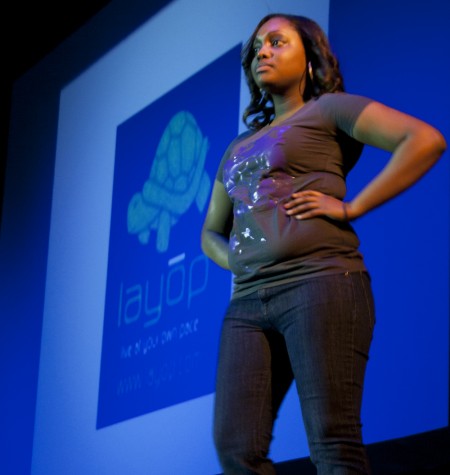 YBBW Fashion Show: Shelby Santi, Alpha Phi Alpha Fraternity Inc. and Tianna Chatman, left to right, all modeled clothes during the 21st Annual Fashion Show held by YBBW on March 18. Photos by Kate Dupon | Photo Editor