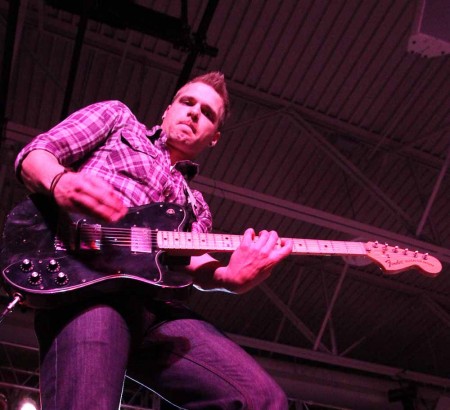 Behind the Scenes: The lead guitarist in Cartel, above, and Steve Means, below, rock out during Ferris Fest which was held on April 16. MIMA and Entertainment Unlimited students worked to help organize bands and get the show running. Photo By: Brock Copus | Photographer