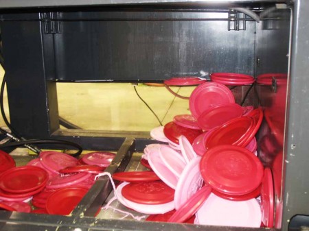 Breaking records: Lab Manager Brian Pacholka has made nearly 2,500 discs in hopes of setting a new flying disc record on Oct. 1. Photo By: Antonio Coleman | Editor in Chief