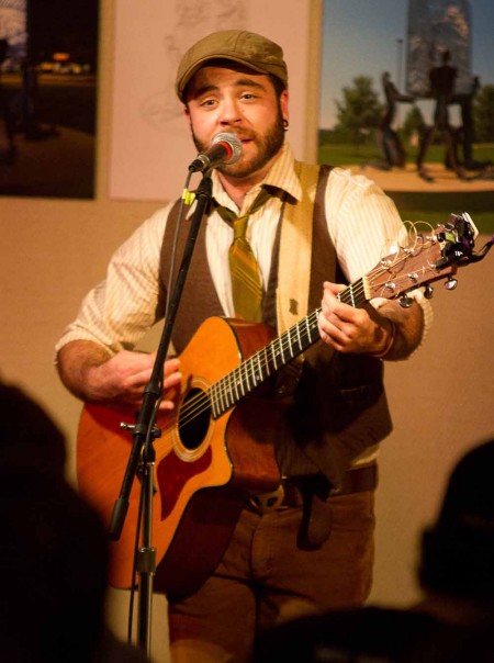 Gallery Show: Coyote Grace performed in the Rankin Art Gallery on Nov. 8. Students from Ferris and other Michigan universities crowded the gallery for the performance. Photo By: Brock Copus | Multimedia Editor