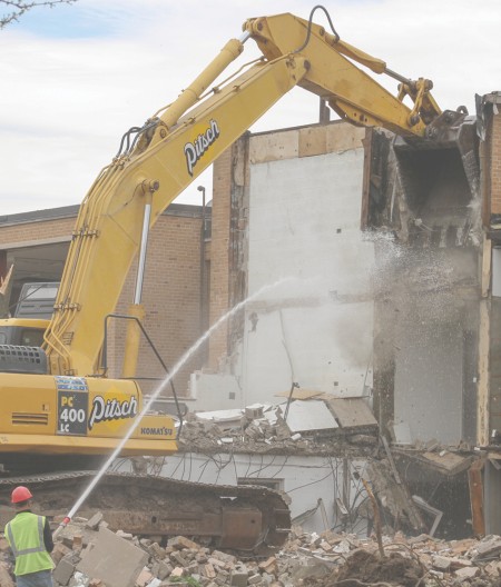 Demolition on Campus: The Rankin Center renovations are moving along as planned. Completion is projected for December 2014.Photo By: Brock Copus | Multimedia Editor 