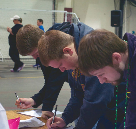 Students gather and register for the Walk for Life held at the Ewigleben Sports Complex. This walk was founded by two Ferris students to help raise awareness and to prevent suicide. There were games, food and live music at the event.  Photo By: Melanie Ronquillo | Photographer