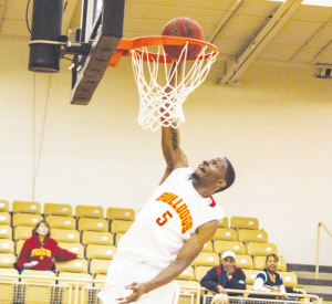 The return of forward James Chalpell, has kickstarted the bulldogs to a twelve game winning streak and victories over Division I schools, like Bowling Green State. Chappell throws down a dunk here against Lewis (Ill.) earlier this year.