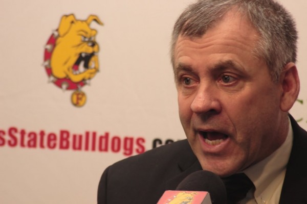 Annese introduced the 30 man recruit class at Ferris State’s national signing day event in the brand new press room inside Wink Arena.