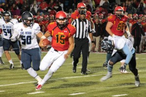 Senior quarterback Jason Vander Laan needs to gain just 46 more yards to etch his name in the record books for most all-purpose yards in GLIAC history.