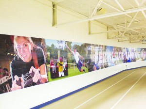 Ferris marketing senior Brianna Slager spent the summer creating this photography mural.