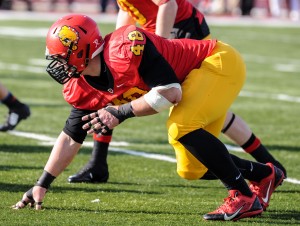 Ferris senior defensive tackle Justin Zimmer tallied 19 tackles, 2.5 sacks and 2 forced fumbles against Michigan Tech.