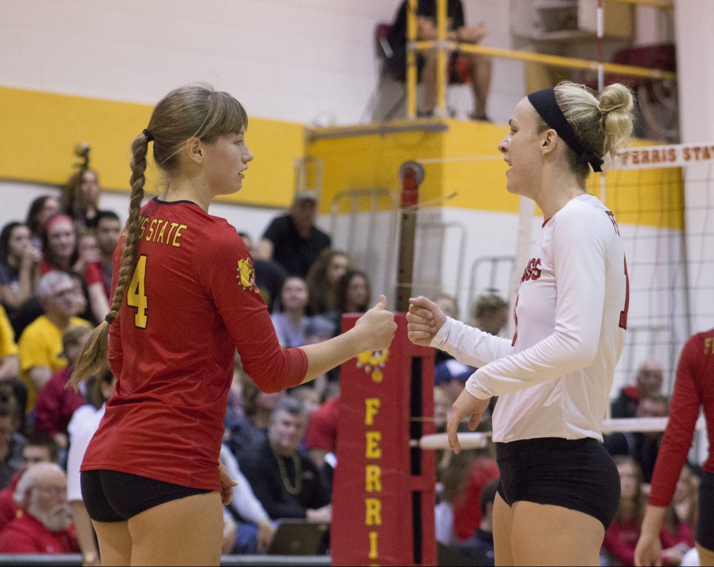 Senior outside hitter Megan Vander Meer leads the team in kills this year with 345, while fellow senior libero Danielle Dowd leads in digs with 502.