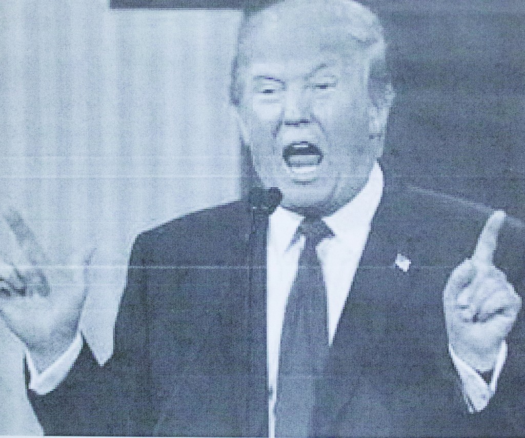 Below this picture read a quote by Donald Trump that highlights modern day sexism:  “Look at that face! Would anyone vote for that? Can you imagine, the face of our next president, I mean, she’s a woman, and I’m not supposed to say bad things, but really, folks, come on. Are we serious?” - Trump talking about Republican presidential candidate Carly Fiorina