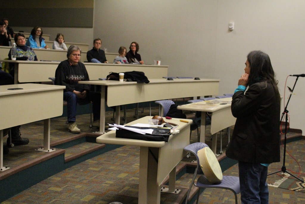 Poet and performer Gordon Henry visited Ferris with the musical group, Zahquod, on Jan. 28 to host a free event featuring spoken prose and poetry set to acoustic accompaniment.