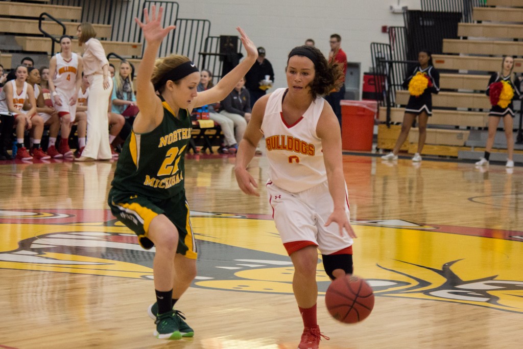 Ferris State senior Katie Mavis was the only Bulldog on the women’s basketball roster who stayed with the Bulldogs throughout her entire collegiate career.