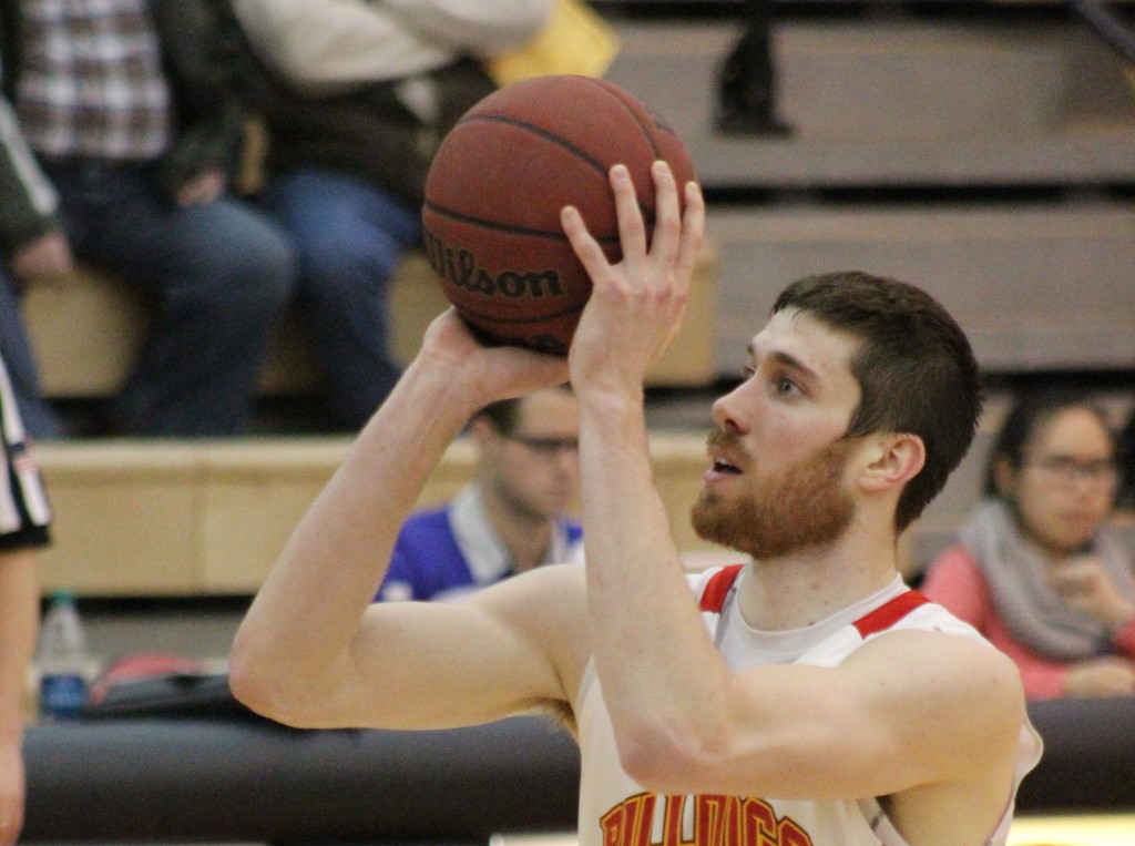 Senior center Jared Stolicker tied for a team-high 19 points against Indianapolis in the first round of the NCAA Tournament.