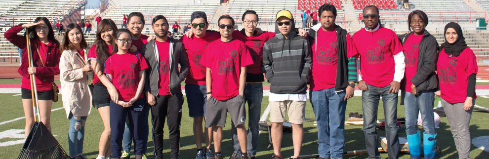 Ferris students flooded Top Taggart Field on Saturday, April 16, to collect house assignments and materials necessary to complete their service projects around Big Rapids.