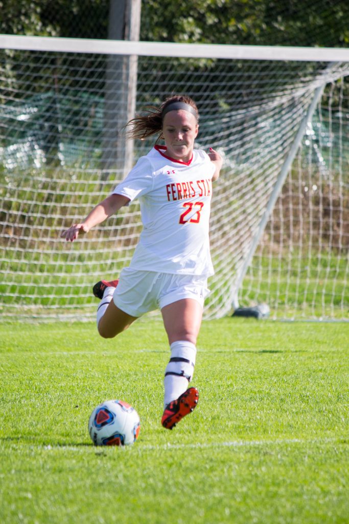 As a returning contributor, Ferris junior defender Audrey Romine will look to help lead the Bulldogs back to the GLIAC Tournament this season. 