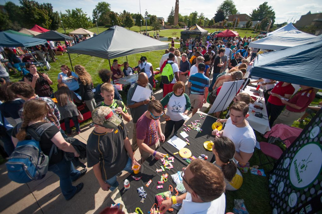 Ferris State University celebrates Woodbridge and Helen Ferris’ contributions to the university with an ice cream social for students and the community on Founder’s Day 2015, as well as a host of different activities for students, faculty, staff and visitors to participate in.