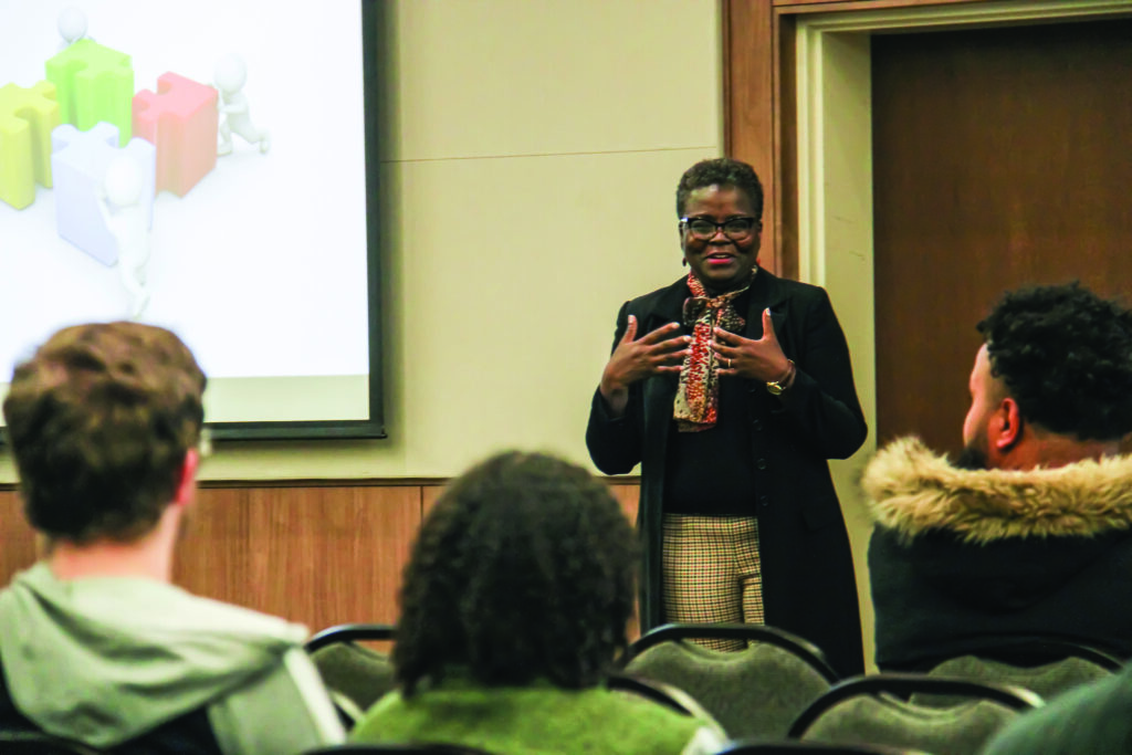 Keynote speaker connects with students at annual diversity summit